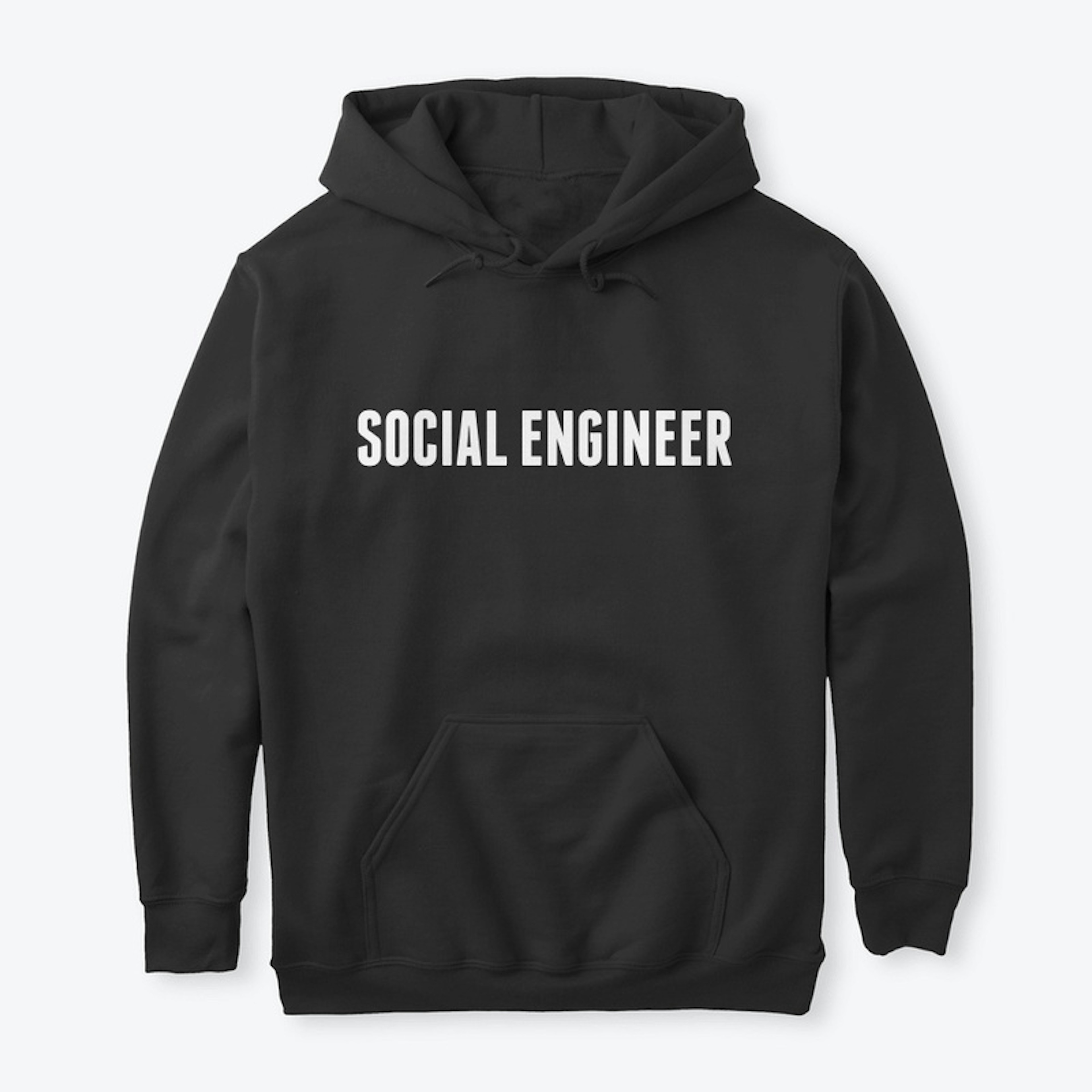 Classic Black Hoodie - Social Engineer